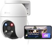 EZVIZ C8c 4K Beveiligingscamera Buiten – 360° PTZ WiFi-camera – Automatische Zoom-Tracking – Mens- en Voertuigdetectie – Kleuren Nachtzicht – Tweeweg-audio – IP65 – Actieve Verdediging