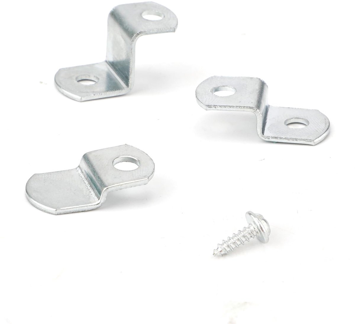 60 Stuks Canvas Offset Clips Frame Clips, 6,35 mm, 3,18 mm, 12,7 mm Canvas Schilderij Montagegereedschap met 100 152,4x9,53 mm Schroeven Fotolijst Bevestigingsaccessoires