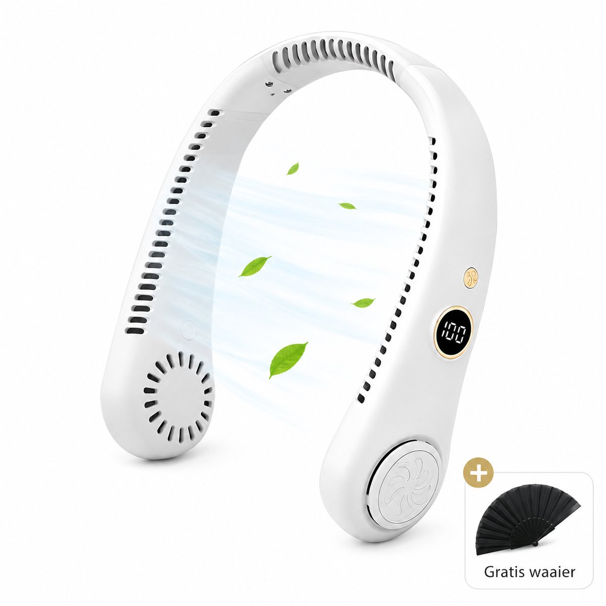 Draagbare Gezichtsventilator Nek Ventilator - Airco Gezichtsventilator & Handventilator - Portable Neck Fan