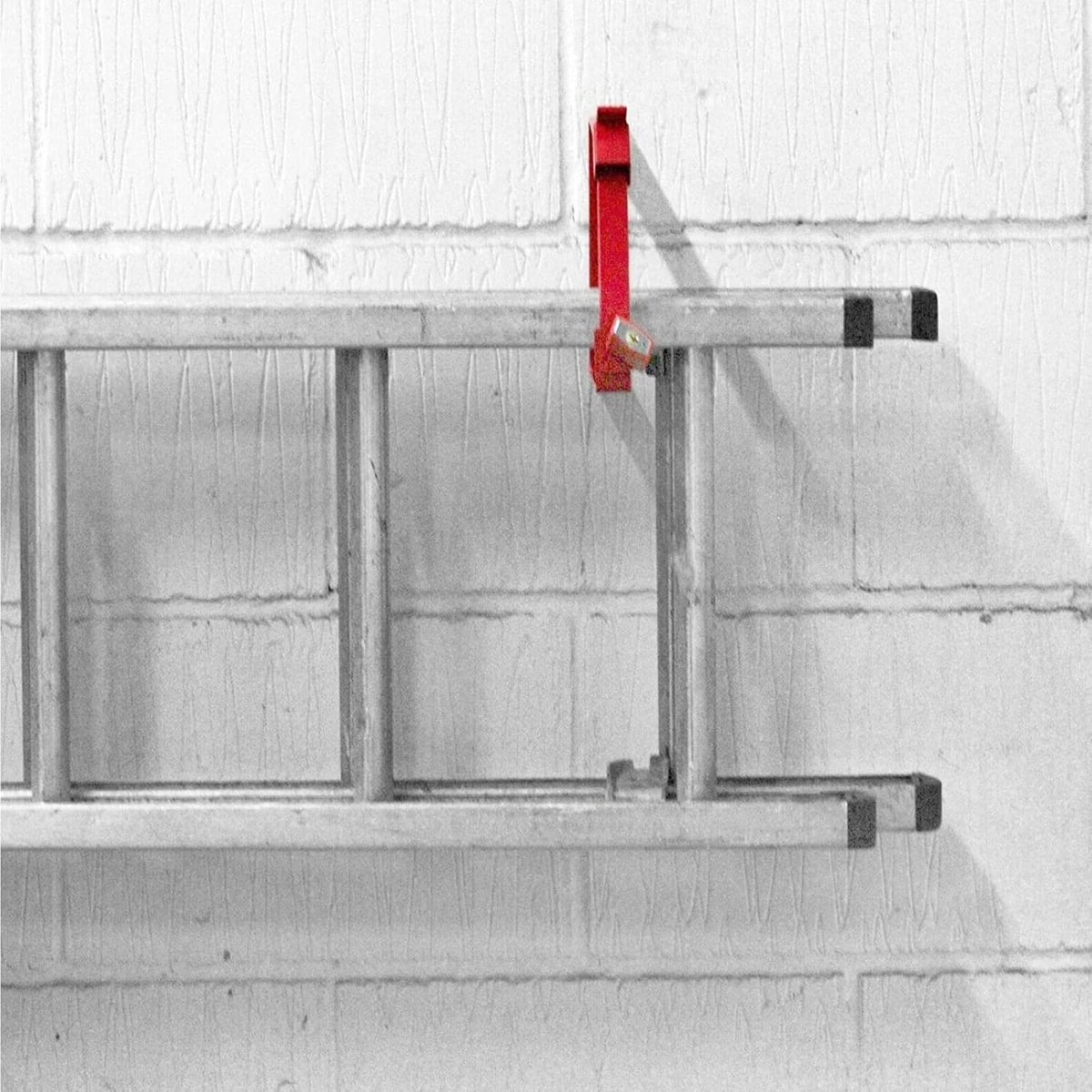 Universele Vergrendelbare Muur Ladder Opbergrek Beugels (Rood)