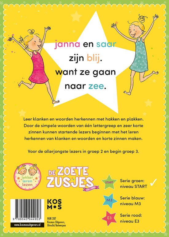 Leren lezen met de Zoete Zusjes - De zon en de zee