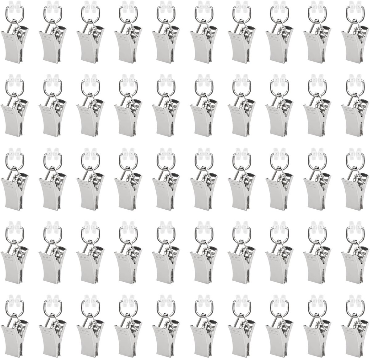 50 stuks gordijnclips, zilveren gordijnringen, gordijnaccessoires, kleine gordijnclips, douchegordijnclips, hangclips voor slaapkamer, woondecoratie, foto's, kunsthandwerk display