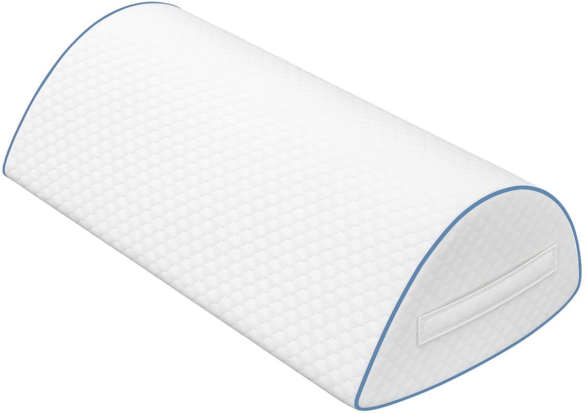 pozico Kniekussen voor zijslapers – Ergonomisch beenkussen met memory foam – Lageringskussen voor knie, benen en rug – Nekrol met draaglus en wasbare hoes