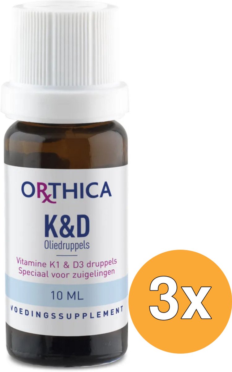 3x Orthica Vitamine K & D zuigeling (10 ml)