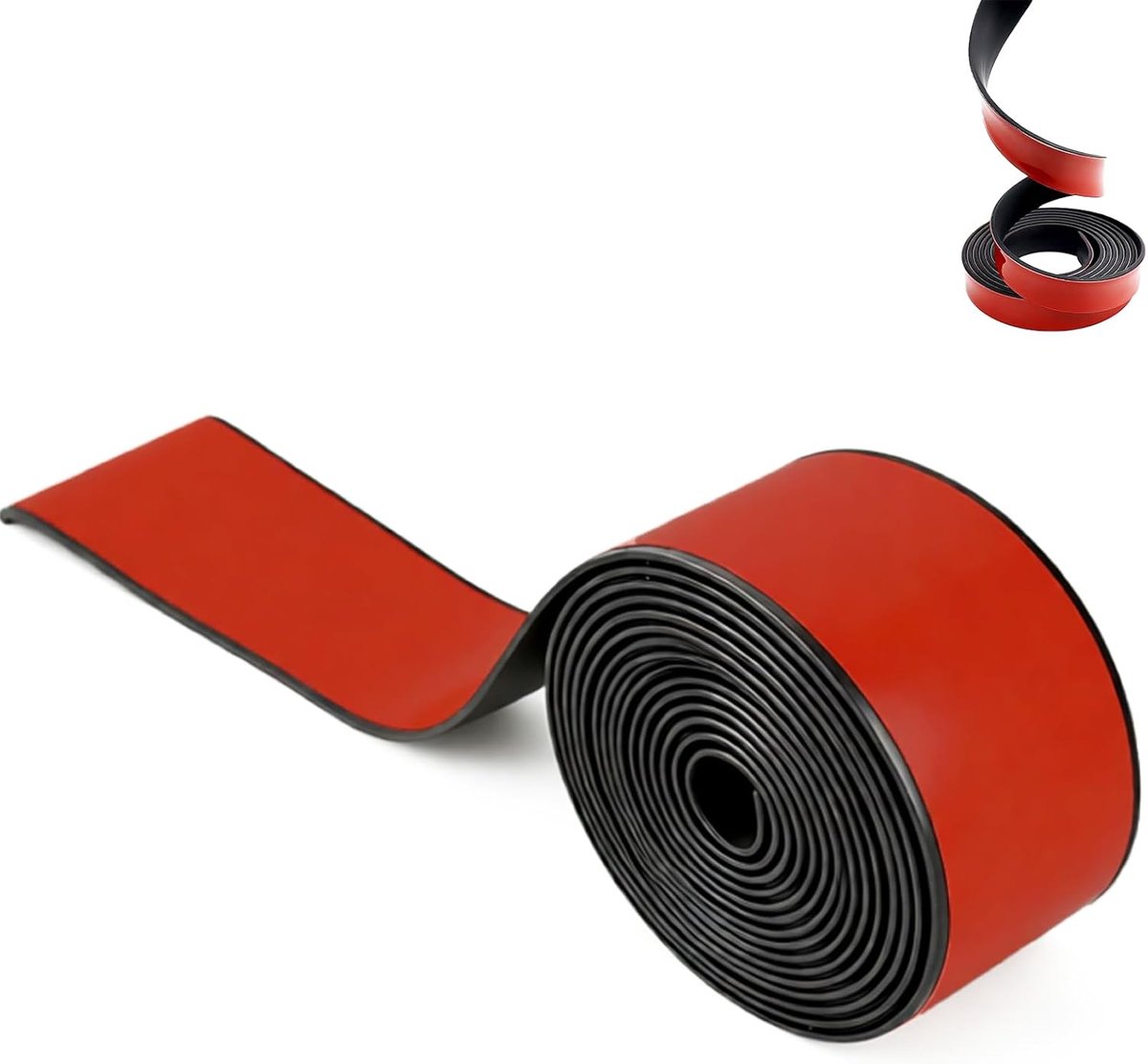 Rubberen strips, zelfklevend, 3 meter rubberen strip, neopreen rubberen mat, rubberen plaat, 25 x 3 mm afdichtingstape, zelfklevend rubberen profiel, afdichtingstape, voor doe-het-zelf afdichting