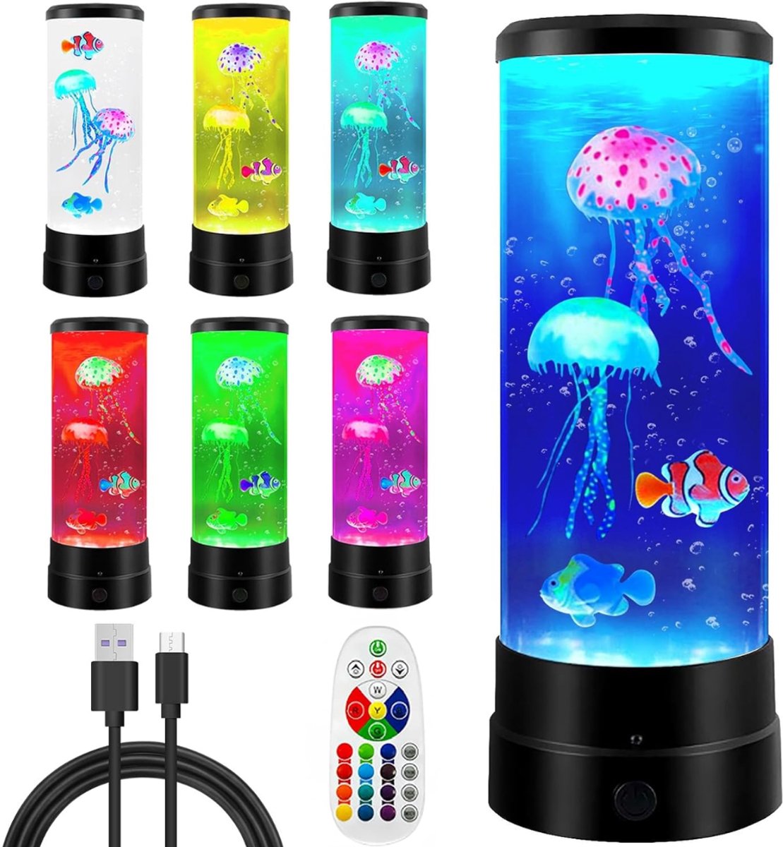 Kwallen Lamp - Jellyfish Lavalamp - Nachtlampje