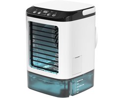 Mobiele Airco - 5-in-1 Luchtkoeler - Draagbare Aircooler met 1200ml Reservoir en Afstandsbediening - 3 Snelheden - Timer - Voor Thuis en Kantoor - Wit