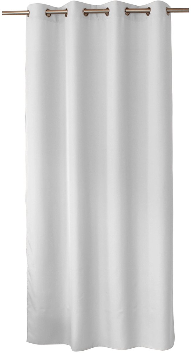 Gordijn met 8 ogen van verchroomd metaal, diameter 4 cm, polyester, Öko-Tex-gecertificeerde stof, 140 x 240 cm, basic collectie, wasbaar op 30 graden, voor alle ruimtes, huishoudtextiel, wi