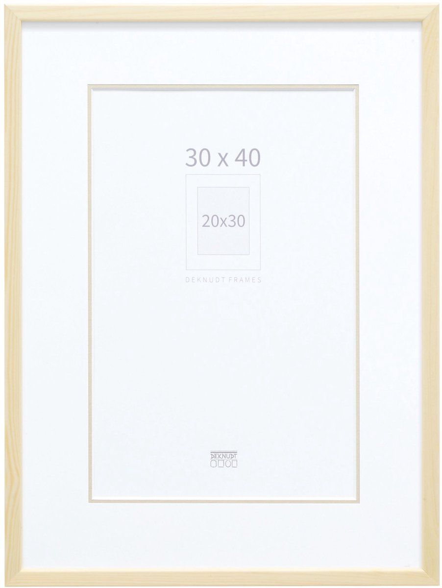Deknudt Frames fotolijst S41JH1 P1 - naturel - passe-partout - 20x30