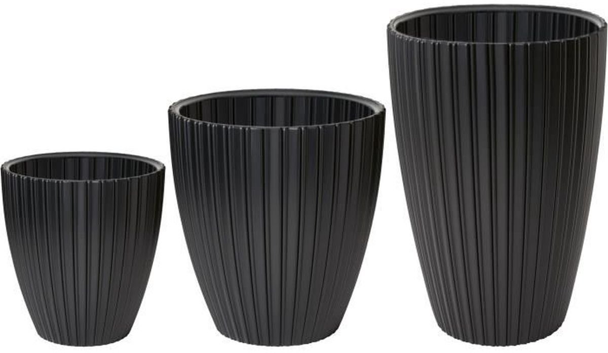 GARDEN ID – Fancy – Bloempot – Zwart – 40 x 42 cm – 36 L