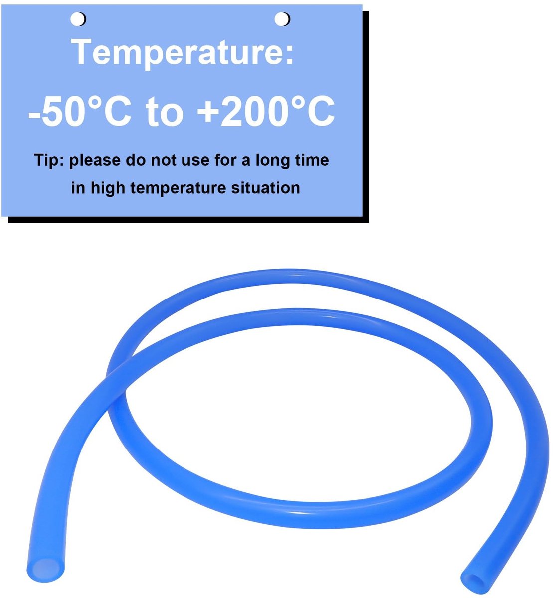 Dailygoods- Siliconen Vacuumslang 2 Meter - 8mm ID/14mm OD - 3mm Wanddikte - Temperatuurbestendig - Hoge Druk - Flexibel