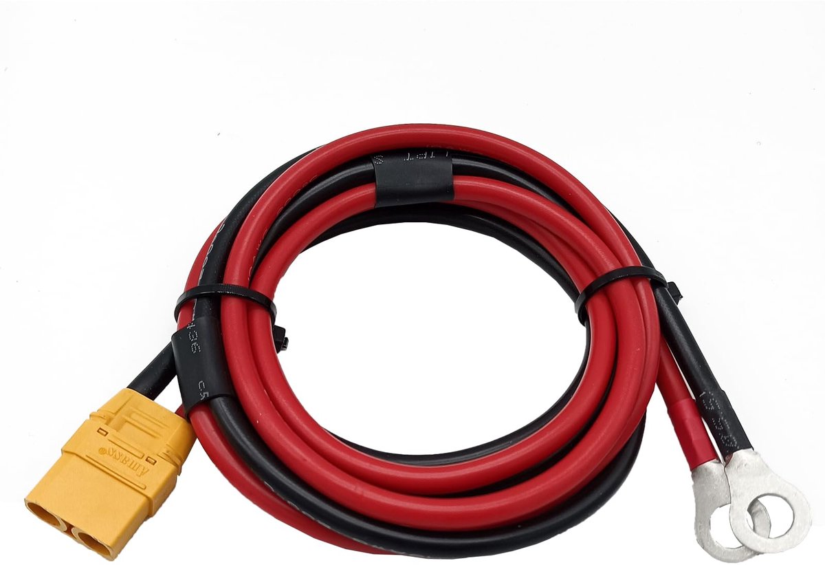 1 stuk vrouwelijke stekker XT90H naar stekker O-ring kabel met 100 cm 10 AWG siliconen draad voor RC Lipo batterij FPV Racing drone zonne-stroomstation