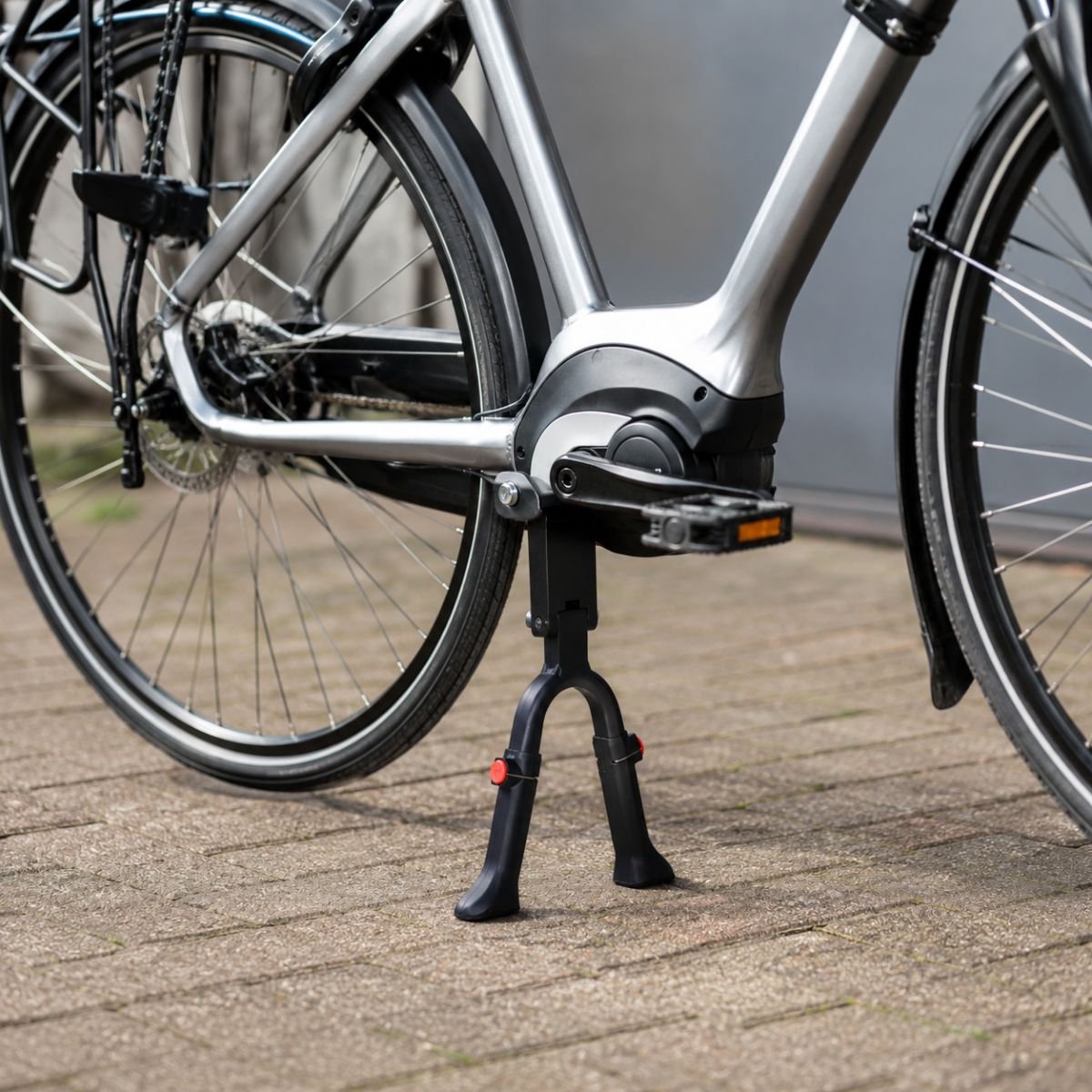 Bicycle Gear fietsstandaard - dubbele poten - 24''-28'' universeel - standaard fiets - max. 30 kg draaggewicht - in lengte verstelbaar zonder gereedschap - aluminium
