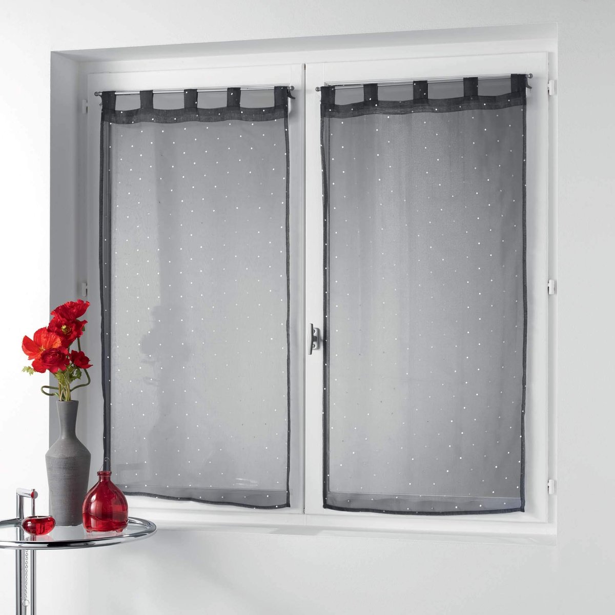 Douceur de intérieur Orion paar, polyester, antraciet, 2 x 60 x 160 cm