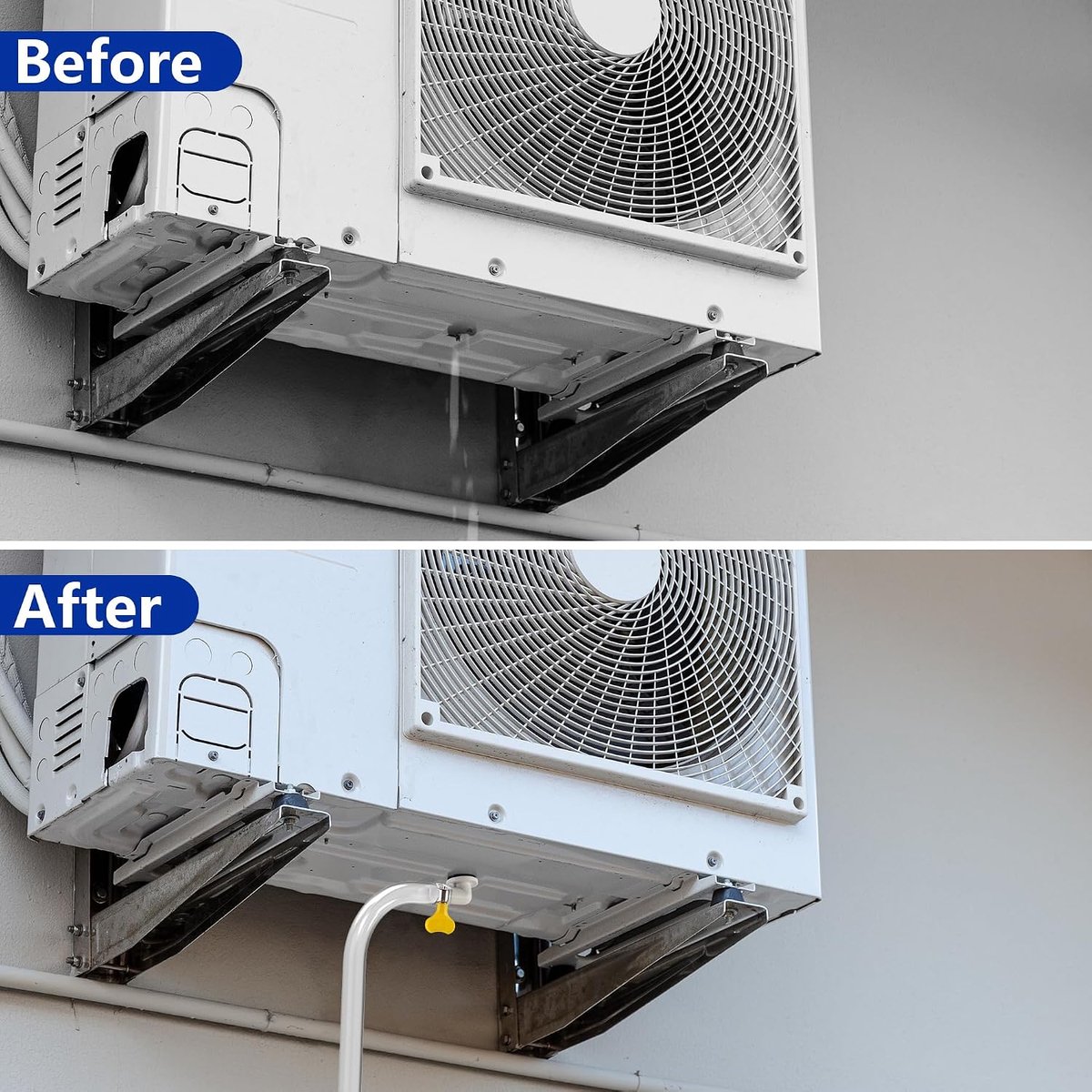 2 Stuks 3 Voet Flexibele Condensslang - Afvoerslang voor Airconditioners - Airco Slang - Met Klem - Airconditioning Accessoires - Airconditioning Gereedschap - Voor Luchtontvochtigers, Airconditioners, Tuinkranen - Voor Raamairco en Mini-Split-Units thumbnail 4