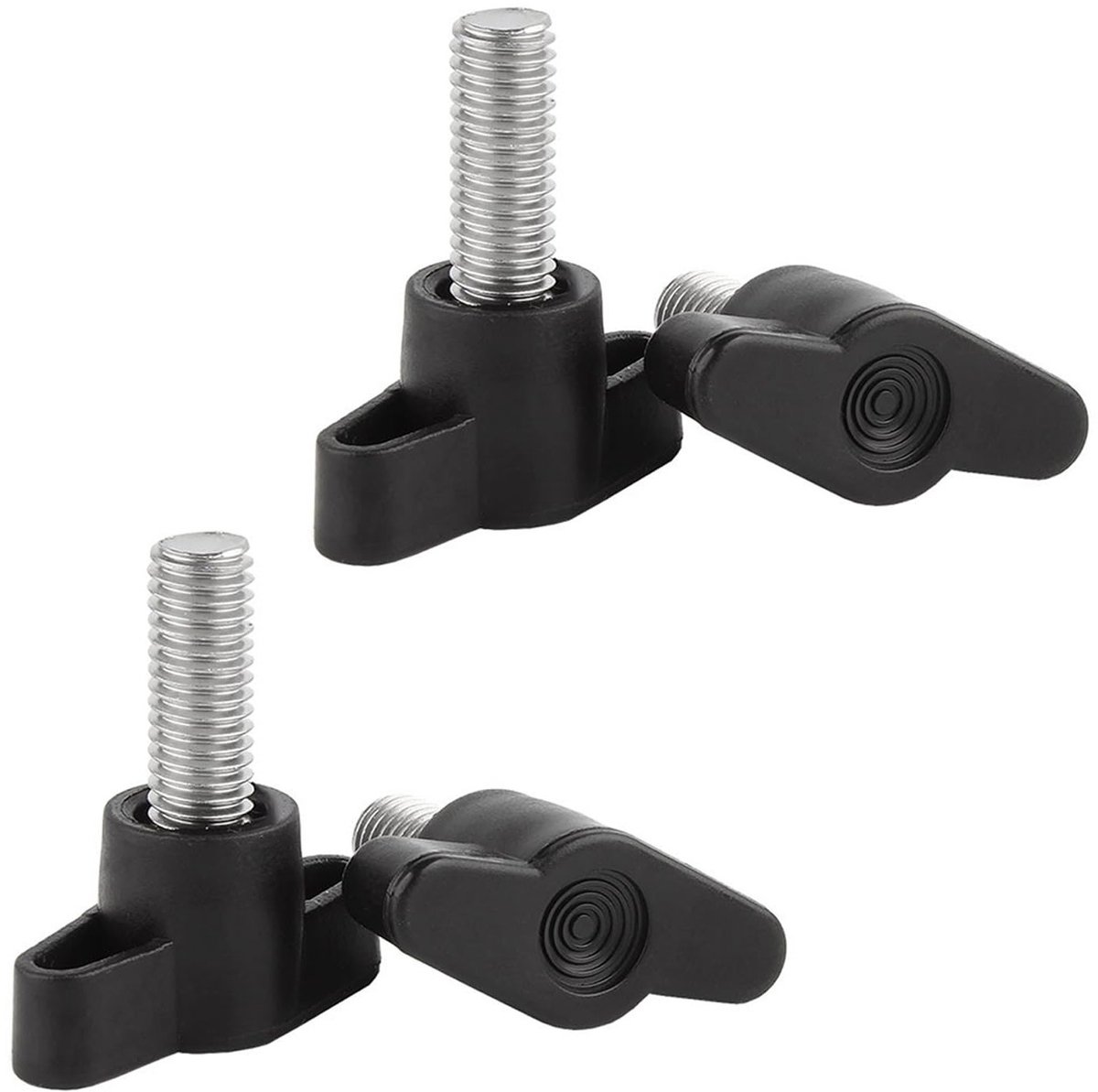 Set van 4 T-vormige M8 Moeren met 20 mm Lengte van Roestvrij Staal voor Snelle Vervanging van Handknoppen en Bevestigingsschroeven