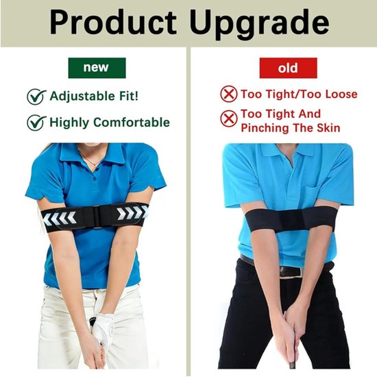 Golf Armband - Trainingshulpmiddel - Swing Verbeteren - Stabiele Houding - Verstelbaar - Zwart van GOLF — afbeelding 3