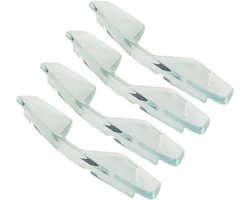 Deurbeschermers - Hoek protectors - Auto beschermen - Flexibel rubber - 4 stuks - Transparant/Koffie