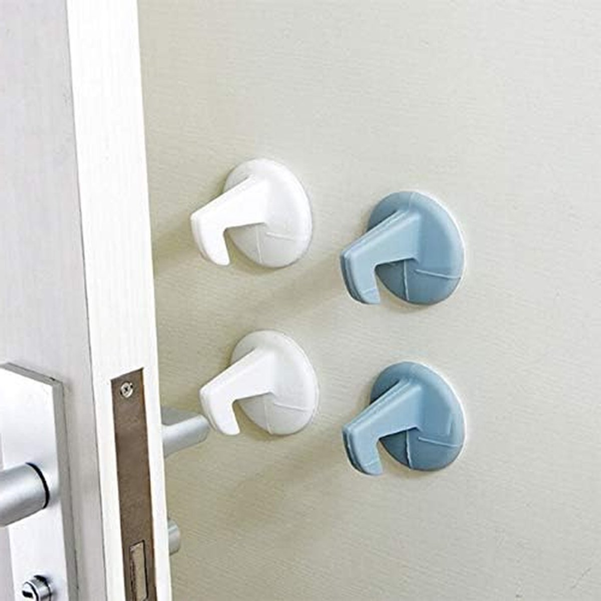 Deurstoppers - Deurbeveiliging - Muur Beschermen - Zacht Siliconen - 3 Stuks - Wit