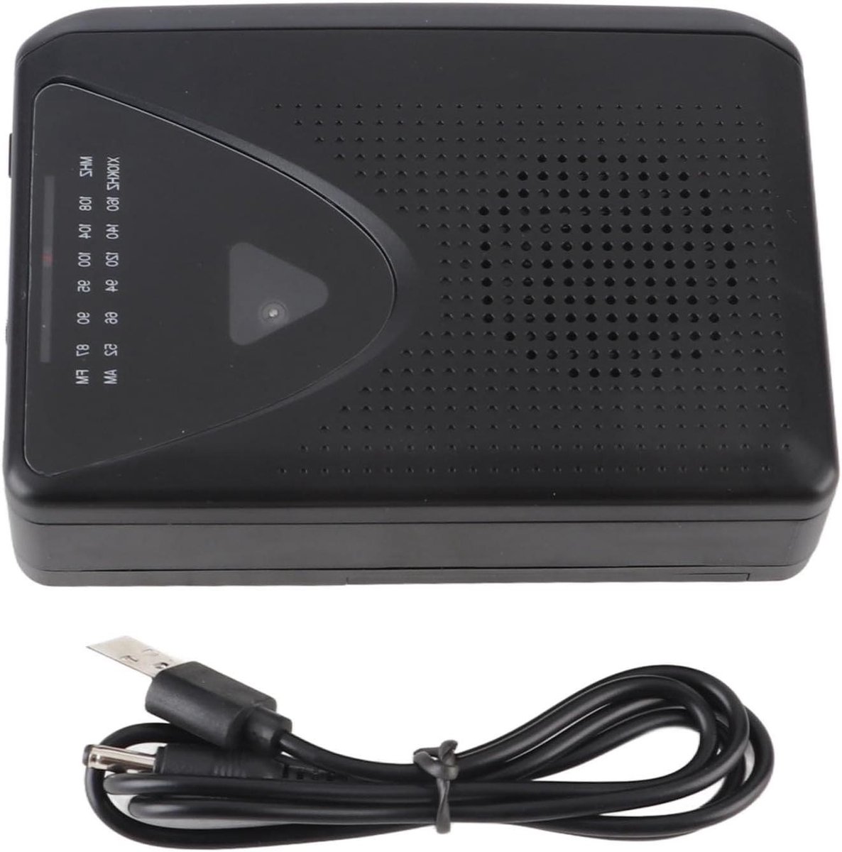 Draagbare Cassette Speler - Radio Cassettebox - Muziek Luisteren - Ingebouwde Speaker - 14 x 11 x 5 cm - Zwart