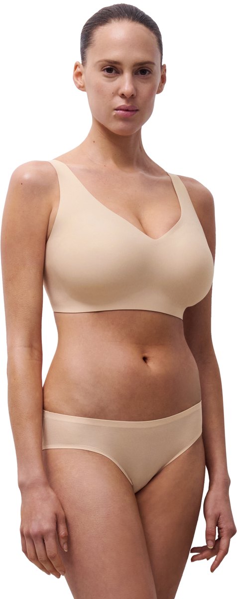 Chantelle Softstretch Power - Beugelloze Plunge bh - naadloos - onzichtbaar - GOLDEN BEIGE