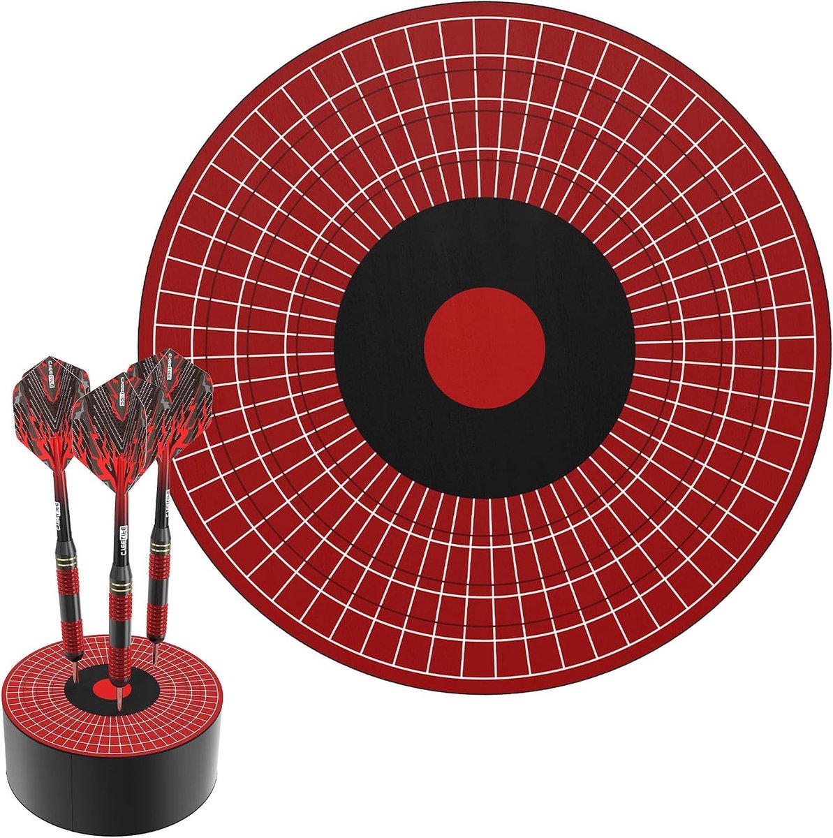 Mini Darts Station en Sisal Dart Holder Stand voor Stalen Darts - Professionele Dart Accessoires en Organizers