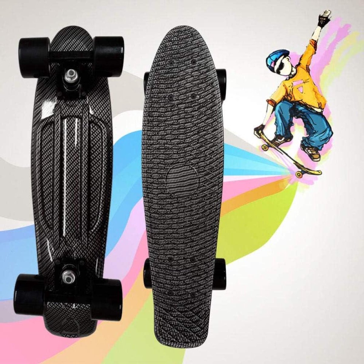 Compleet skateboard Cruiser board Outdoor sport Slagvast deck 22 inch