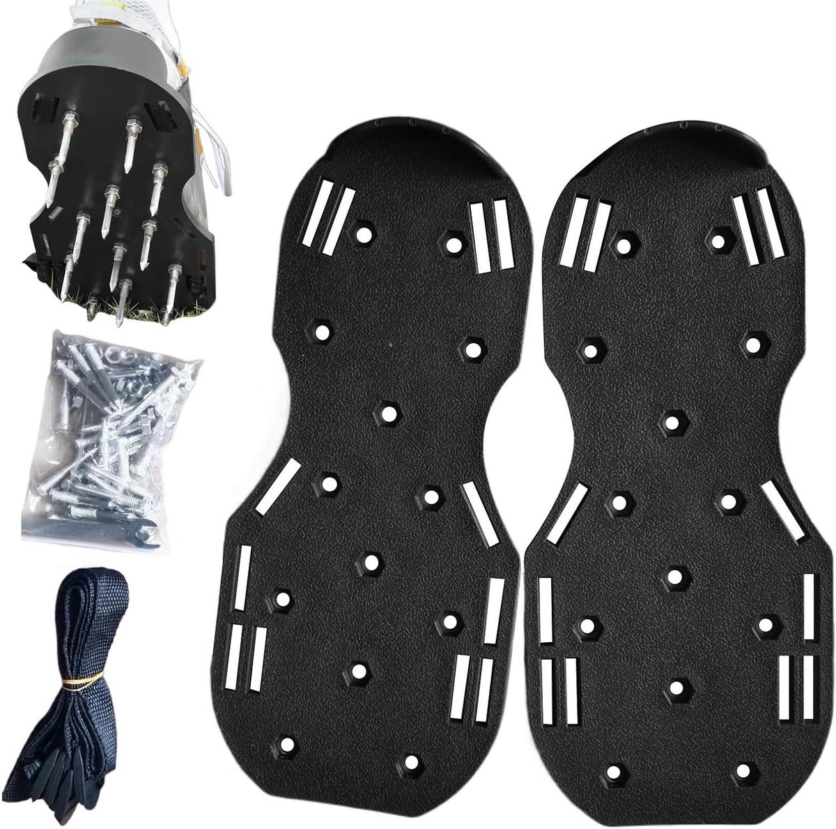 Beluchter Schoenen - Gras Sandalen - Gazon Onderhoud - Verstelbare Bandjes - 32 cm - Groen