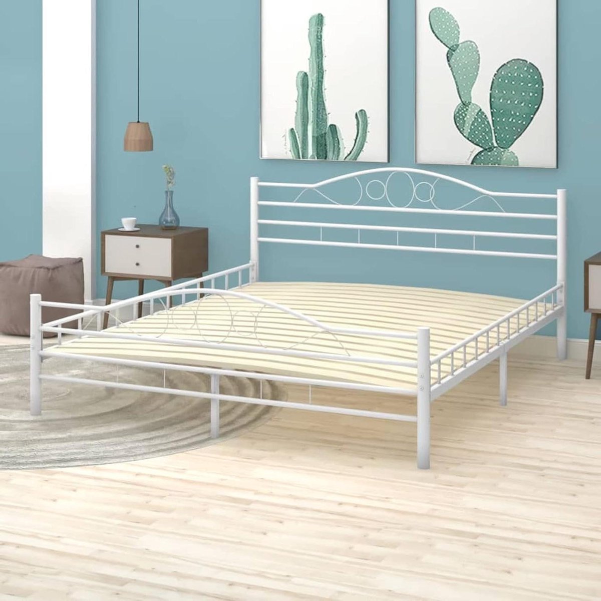 Houten lattenbodem - Stevig bedframe - Matras ondersteuning - Inklapbaar ontwerp - 100 x 200 cm - Natuurlijk hout