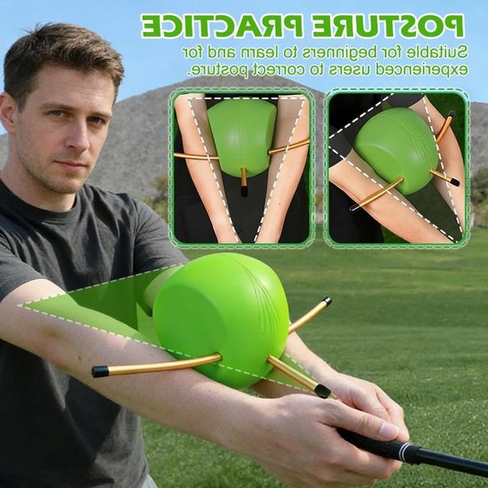 Professionele golf-trainingsbal voor het verbeteren van vliegmechanisme, armstructuur en uitlijning, ideaal voor golfers van alle niveaus — afbeelding 4