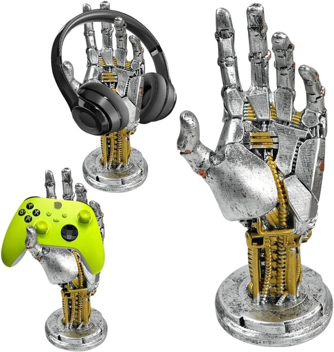Gaming Headset en Controller Houder, Handvormige Controller Organizer met Futuristisch Ontwerp voor Thuis en Kantoor Decoratie