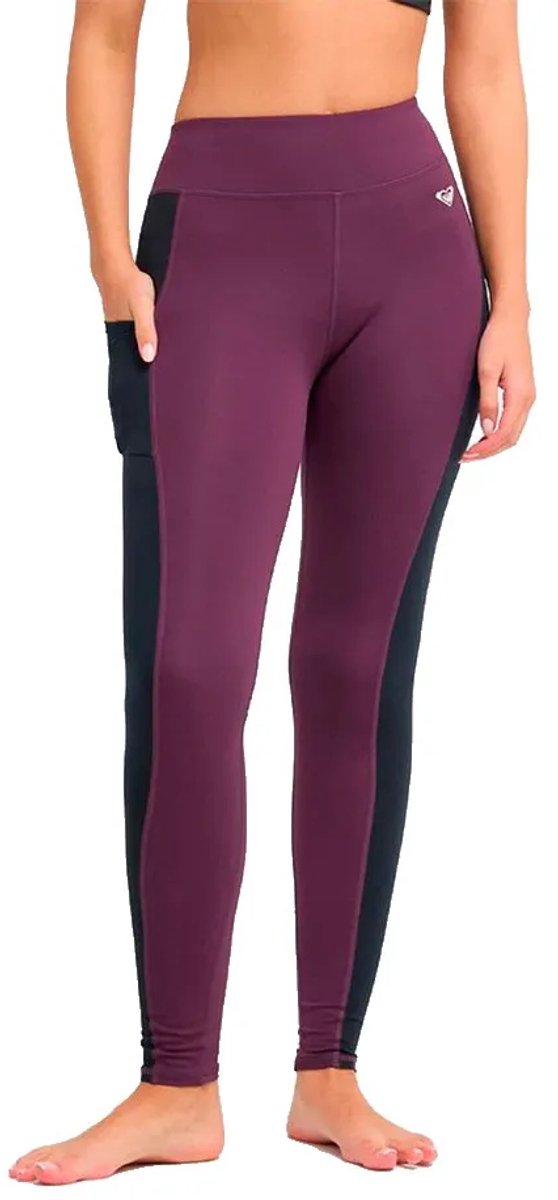 Roxy Boundless Leg Leggings L Vrouw Blackberry Wine