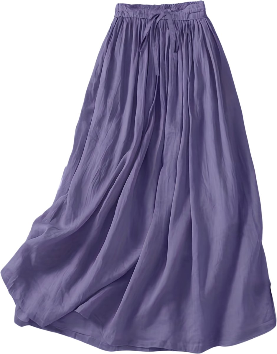Currero Broekrok Dames Skort Skirts Skirt Rok Midi Korte Broek Culotte Wandelrok Rokje Legging L Paars