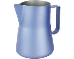 Melkopschuimer Kan - Opschuimkan Melk - Latte Art Maken - Roestvrij Staal - 350ml - Blauw