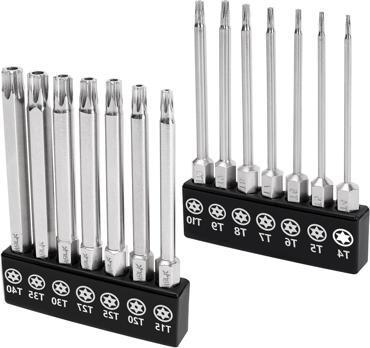 Torx Bit Set - Schroevendraaier Bits - Meubels Monteren - S2 Staal Kwaliteit - 14 Stuks - Mat