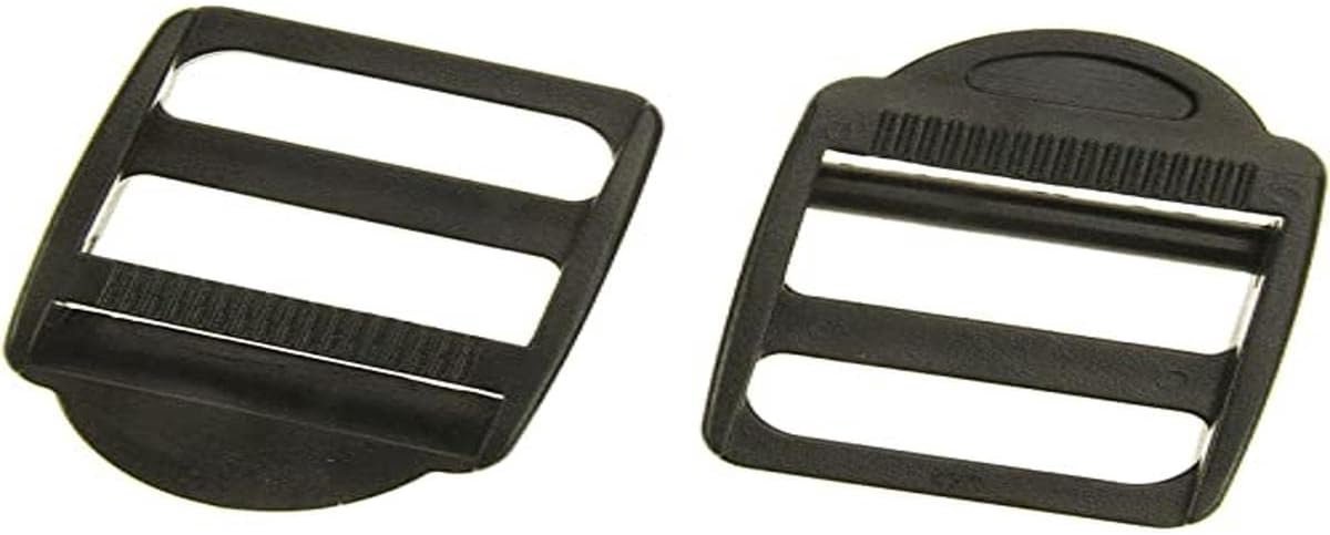 Klem Ladder Gespen - Riem Gespen - Tassen Verstellen - Klemfunctie - 30 mm - Zwart
