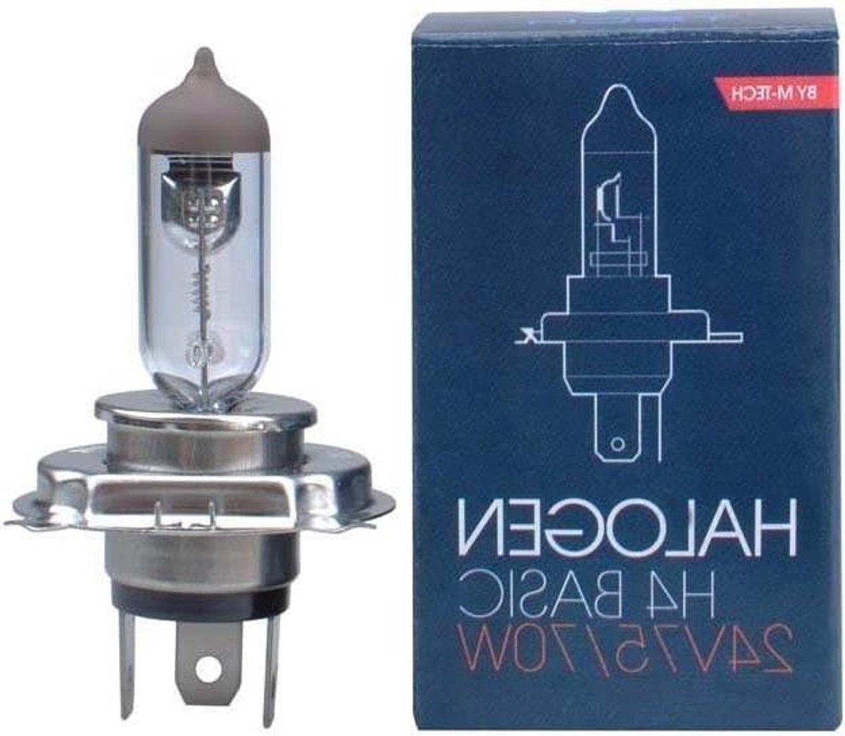 Halogeenlamp - Autolamp Lamp - Verlichting Auto - Gehard Glas - 24V 75/70W - Helder