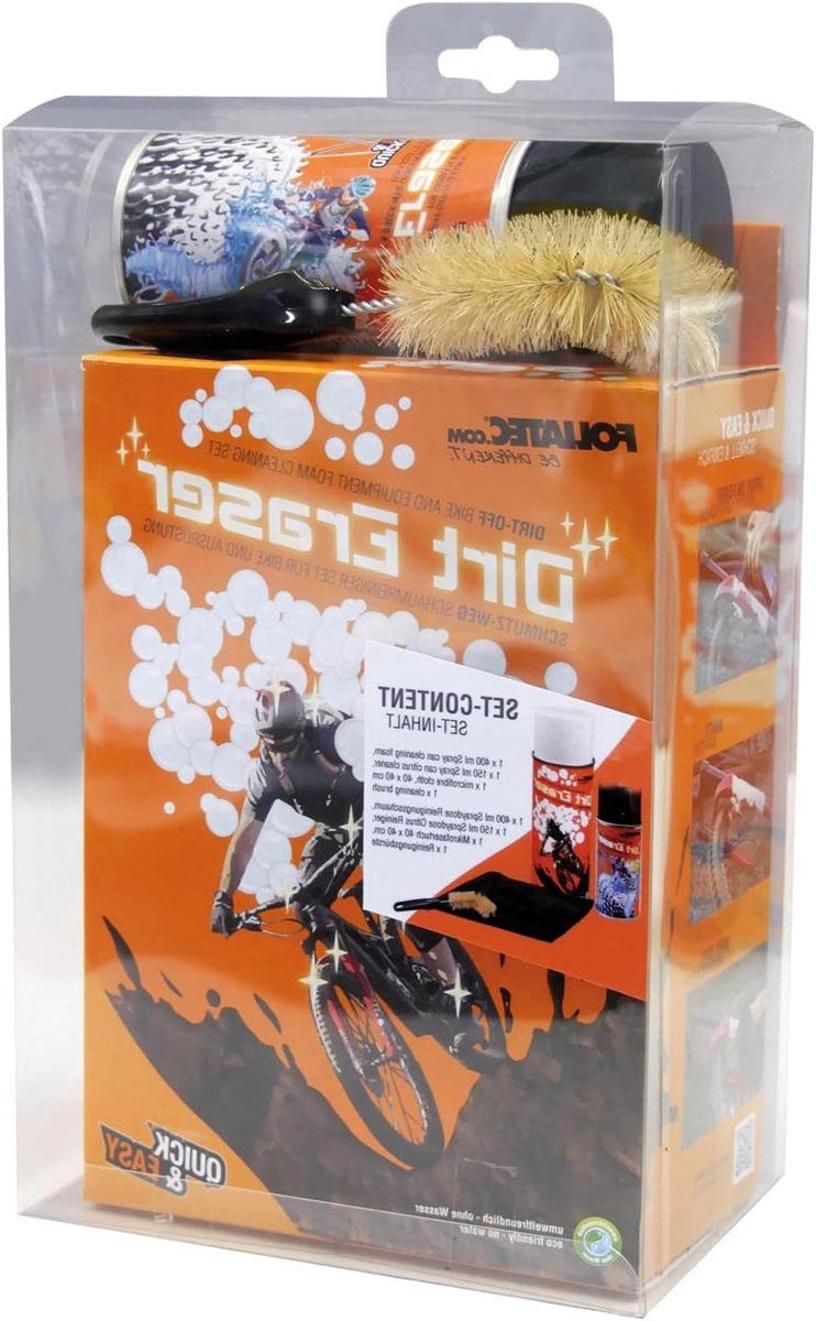 Fietsreinigingsset - Fietsreiniger en borstel - Fiets Onderhoud - Waterloze reiniging - 550 ml - Niet gespecificeerd