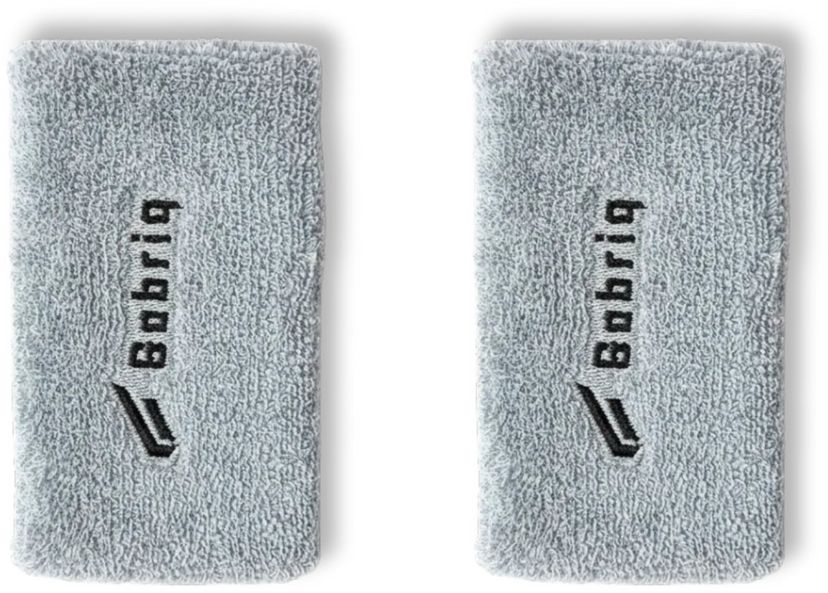 Gabriq Performance Zweetband Grijs (2 Stuks) – Polsbanden – Zweetabsorberend – Voor Padel, Tennis & Fitness