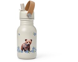 Elodie Water Bottle - Waterfles kinderen - Drinkfles met rietje - Drinkbeker - rvs drinkfles 350ml - Blueberry Bliss Billy