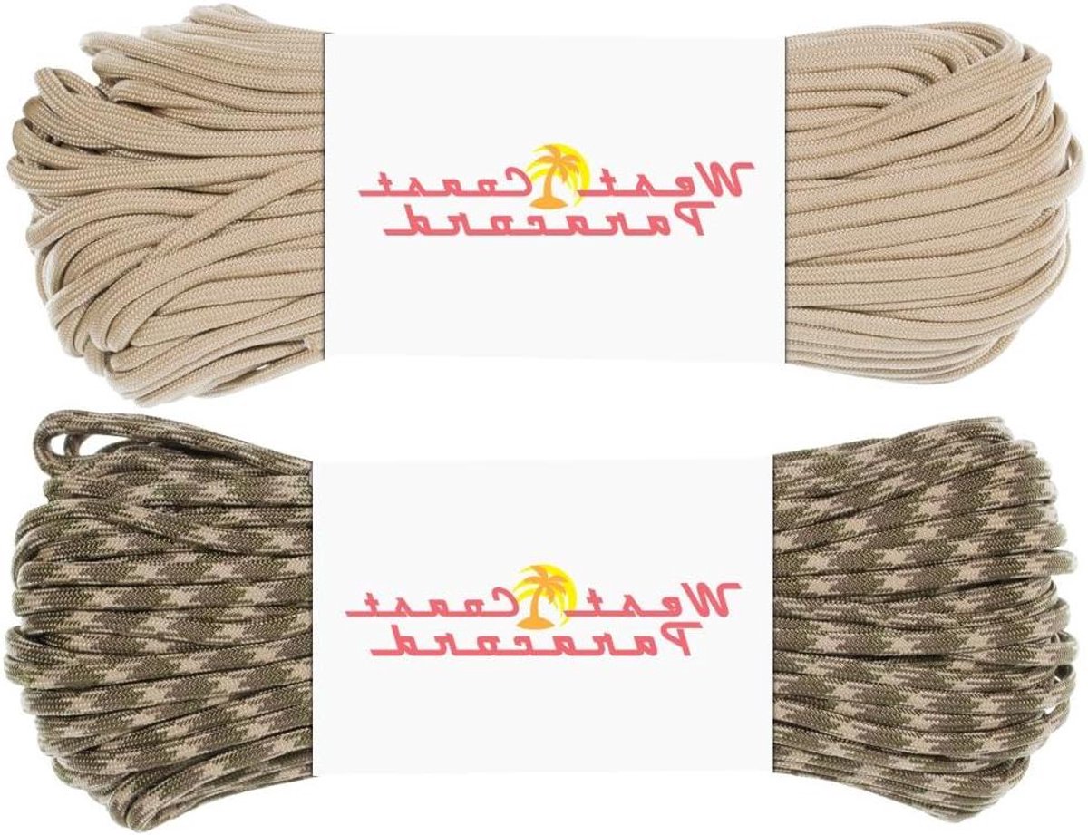 Paracord Waarde Pakket - Stevig Touw - Kamperen en Outdoor - Gemaakt in de VS - 200 voet