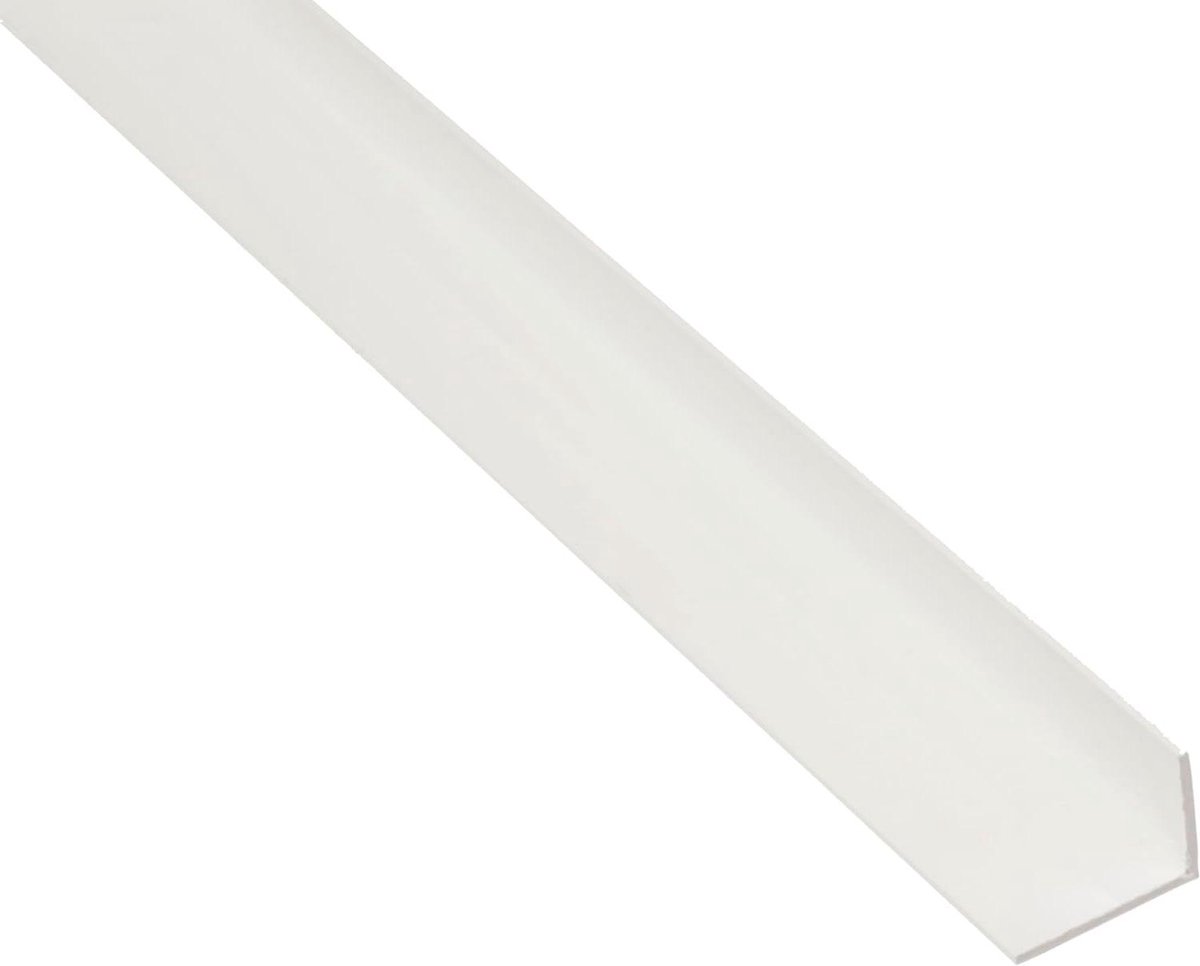 Eco Hoekprofiel - PVC Profiel - Afwerking - Bio-based Materiaal - 1000 x 25 x 20 mm - Wit