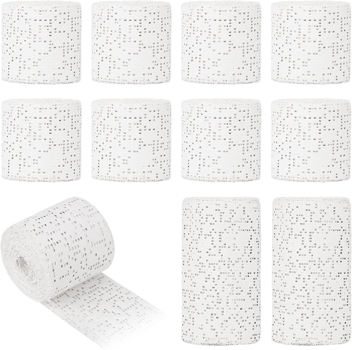 Gipsverband Rollen - Gipsverband Set - Modelbouw Knutselen - Sneldrogend Katoengaas - 5/10 cm x 270 cm - Wit
