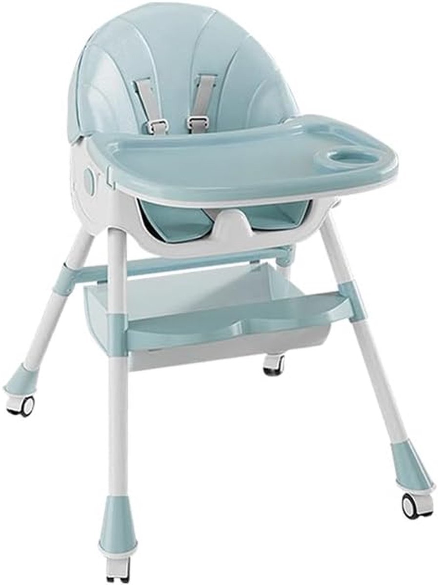 Kinderstoel - Babystoel Eetstoel - Baby Voeden - Schaalbaar tot 60 kg - 6-in-1 - Groen