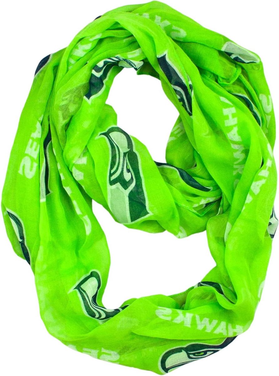 NFL Sjaal - Dames Sjaal - Sport Evenementen - Seattle Seahawks Design - One Size - Groen