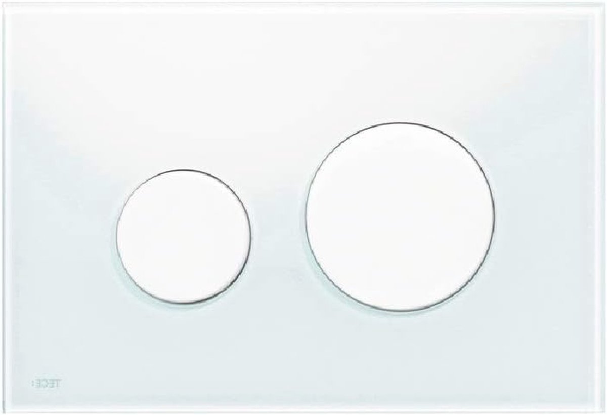 Bedieningsplaat Toilet - Spoelplaat WC - Water Besparen - Vlakke Inbouw - 24 x 172 cm - Glanzend Wit