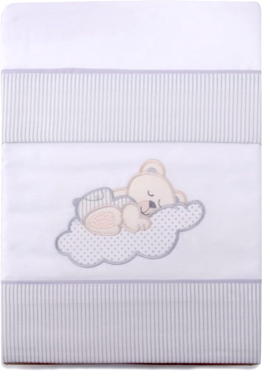 Beddengoed Set Kinderbed - Baby Lakens - Slaapcomfort Baby - 100% Katoen Gemaakt - 50 x 80 cm - Wolkenwit