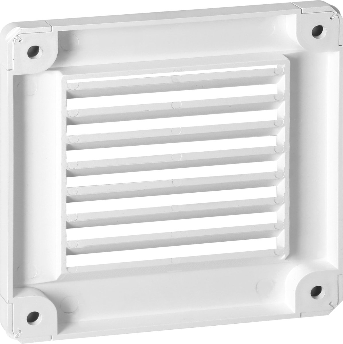 Ventilatie - Vierkant Ventilatierooster Wit Zonder Flens van ABS (100 x 100 mm)