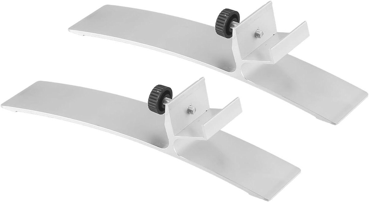Verwarmingspaneel Voeten - Paneelstandaard Verwarmingsvoet - Vrijstaand Gebruik - Aluminium Legering - Max 1300x610mm - Zilver