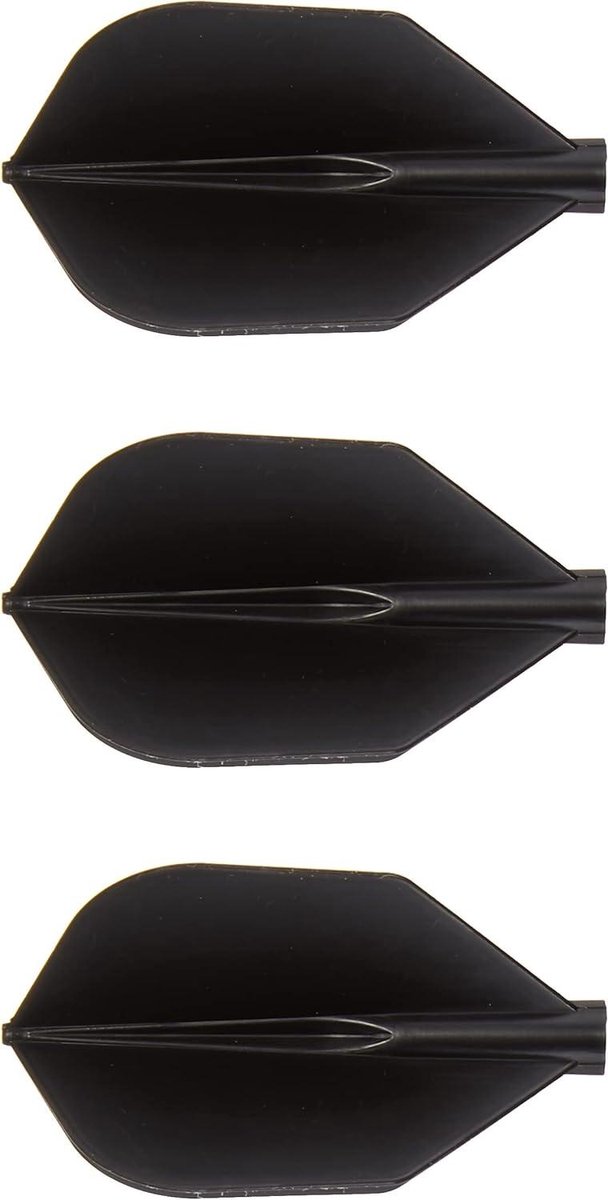 Dart Flights - Vliegtuig Vorm - Precisie Darten - Geoptimaliseerde Balans - 13.4 cm - Zwart